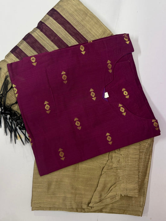 Raw silk 3 piece( ROKRS008 )