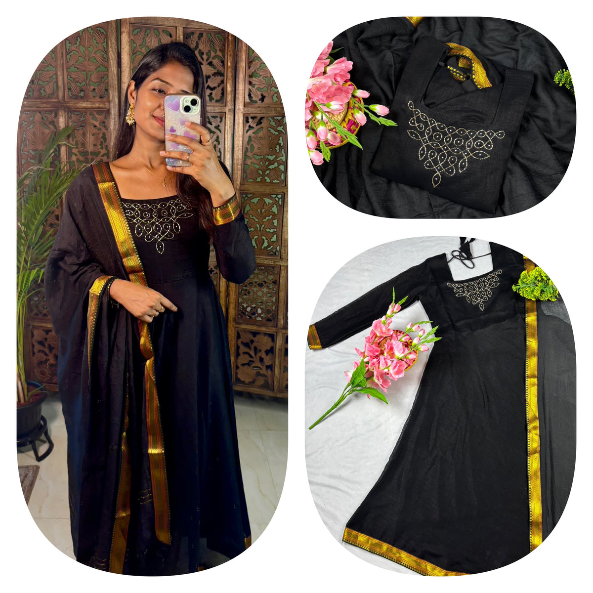 ♣️ Kadhalar Dhinam Roja outfit ( BLACK ) 🖤