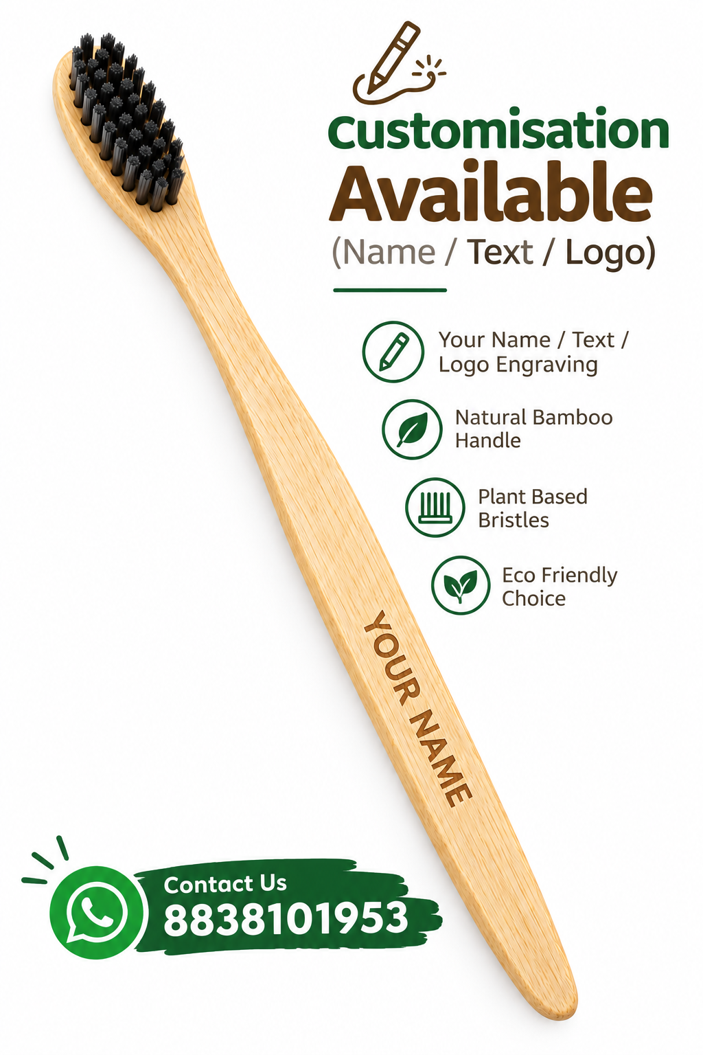 Bamboo tooth brush ( BUY 4 )