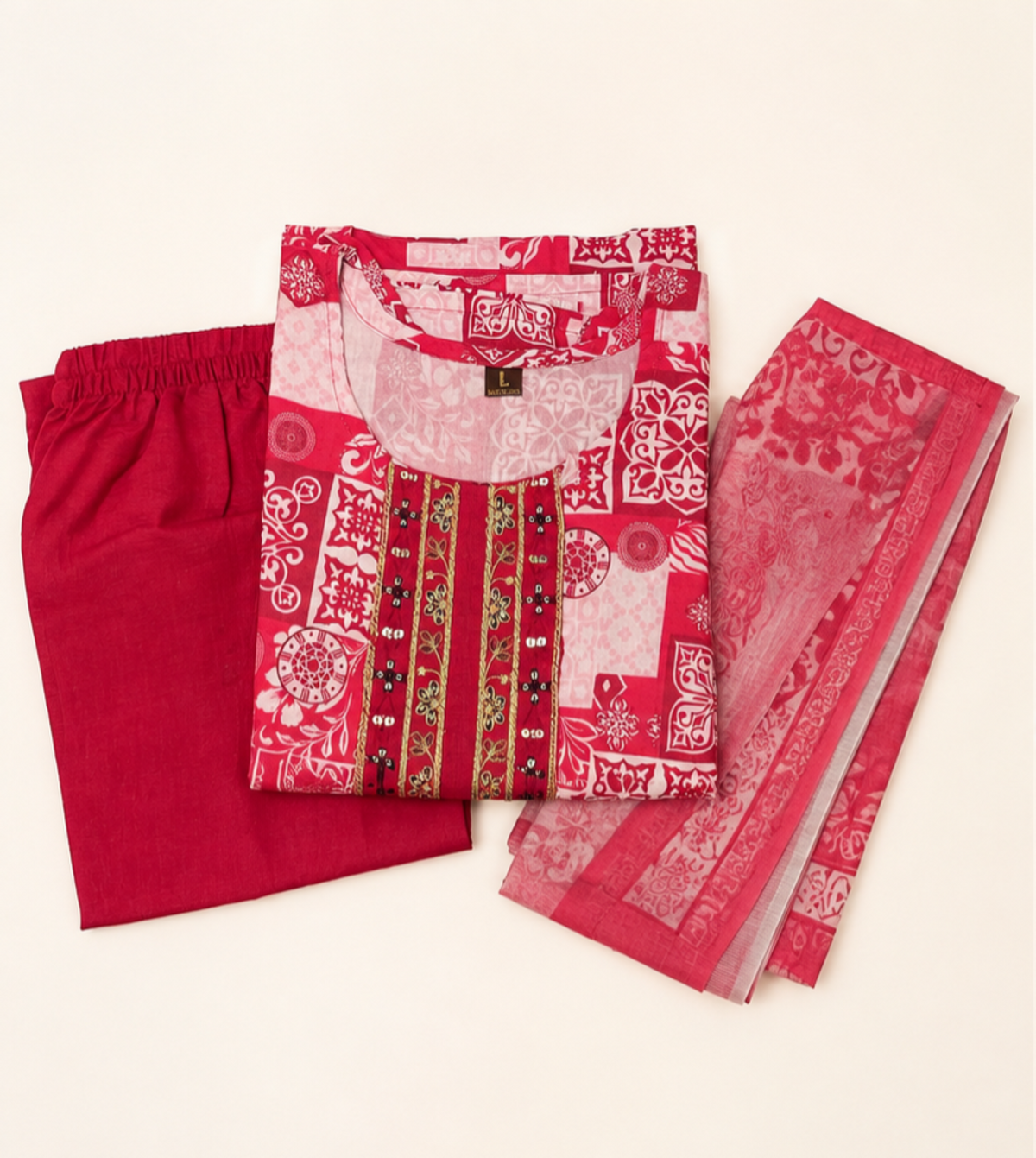 Glassy Rose - 3 piece